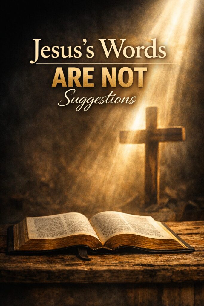 Jesus's Words Are Not Suggestions